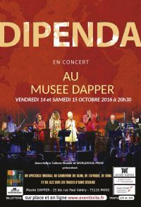 Dipenda, spectacle afro-jazz de Fabrice Devienne. Du 14 au 15 octobre 2016 à Paris16. Paris.  20H30